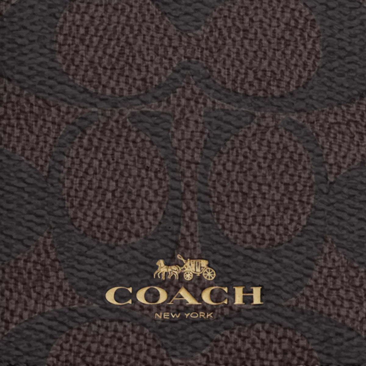 Coach Outlet Id Lanyard In Signaure Canvas